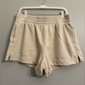 Aerie shorts, like new, thick material, cream, large